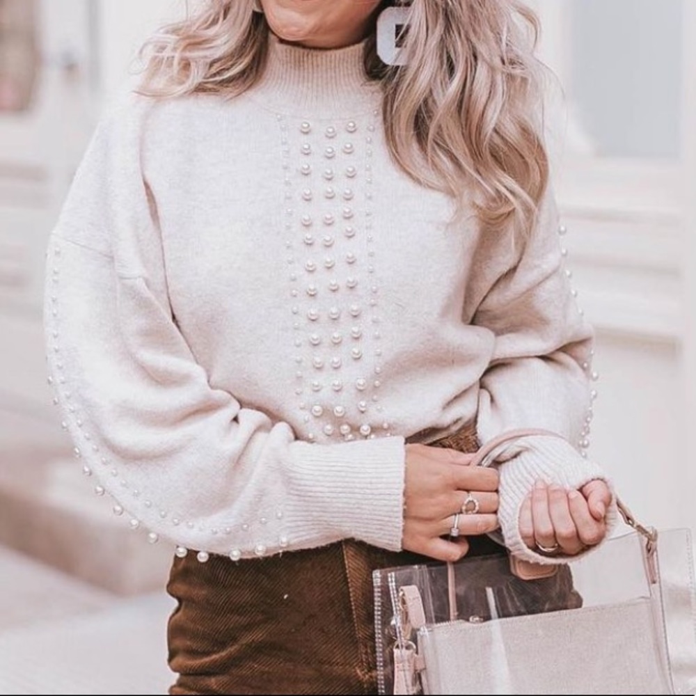 H&M Pearl Embellished Sweater